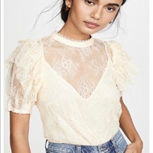 Free People Secret Admirer Lace Top